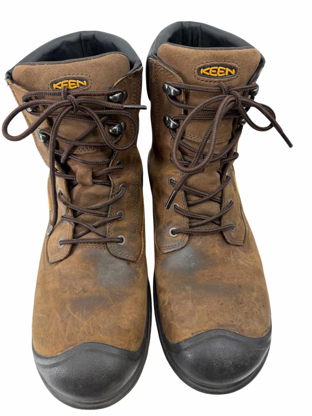 KEEN Utility Workboot ASTM F2892-11 Men's 12EE Brown Waterproof Soft Toe Boots - Picture 3 of 11